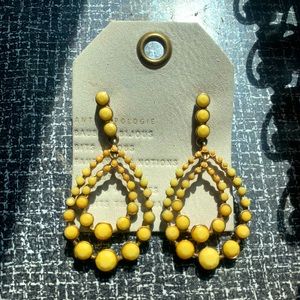 Yellow Anthropologie Earrings